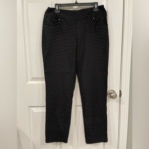 White Stag Black and White Polka Dot Pants